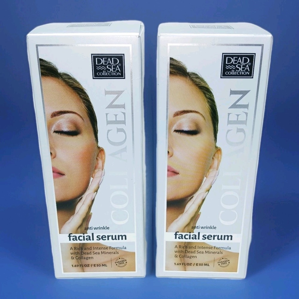 2 Collagen Face Serum Anti Aging 1.69 FL‎ OZ Anti-wrinkle Dead Sea Collection